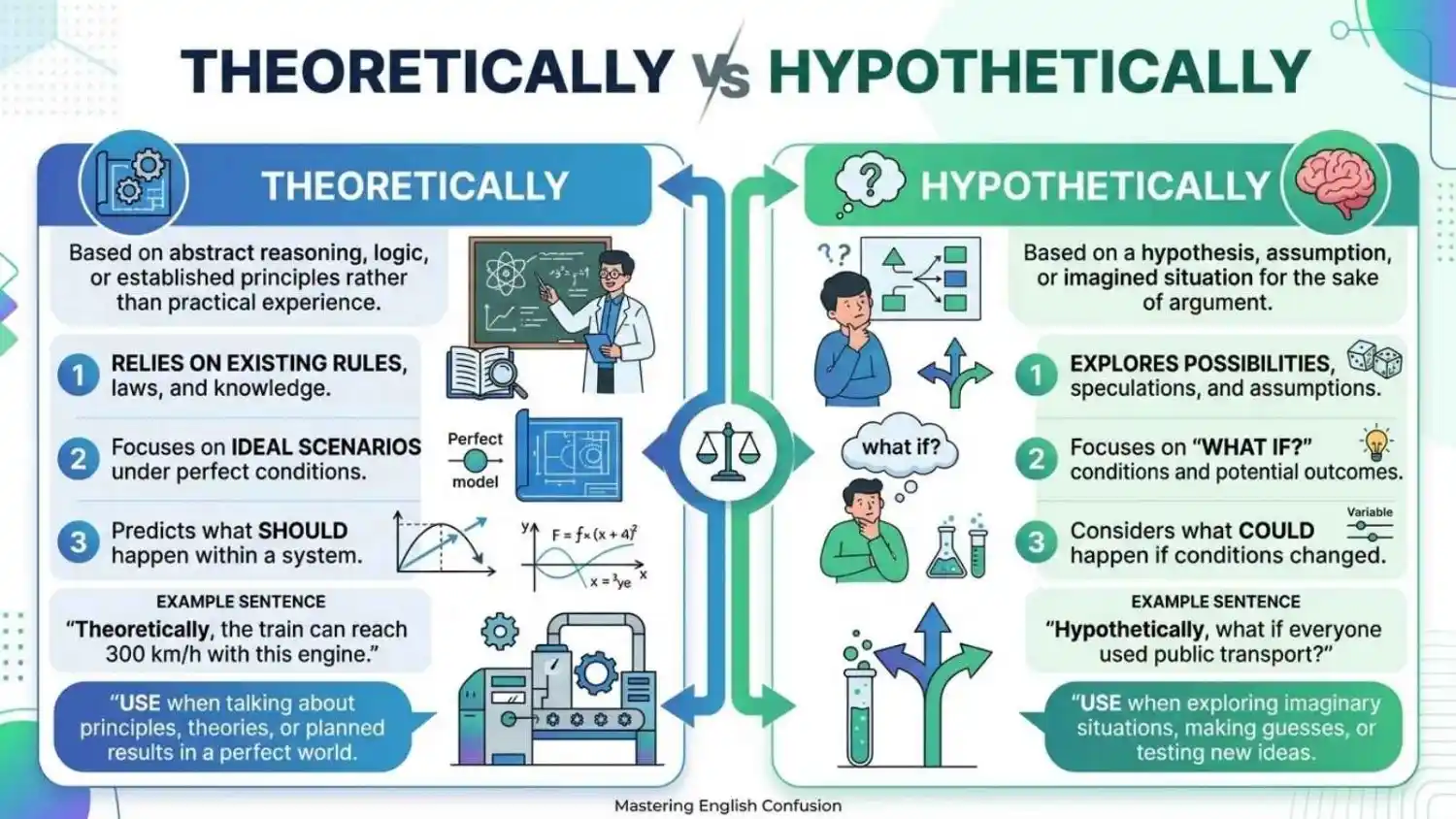 Theoretically vs Hypothetically: The Easy Difference