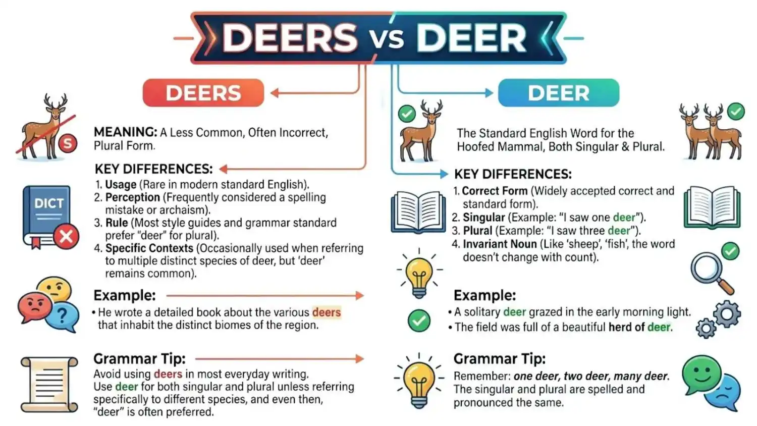Deer vs Deers