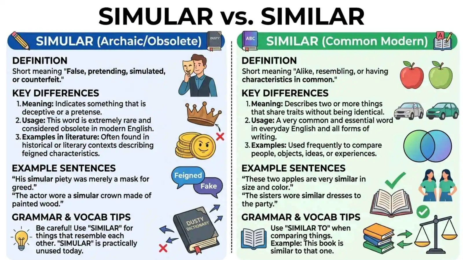 simular or similar