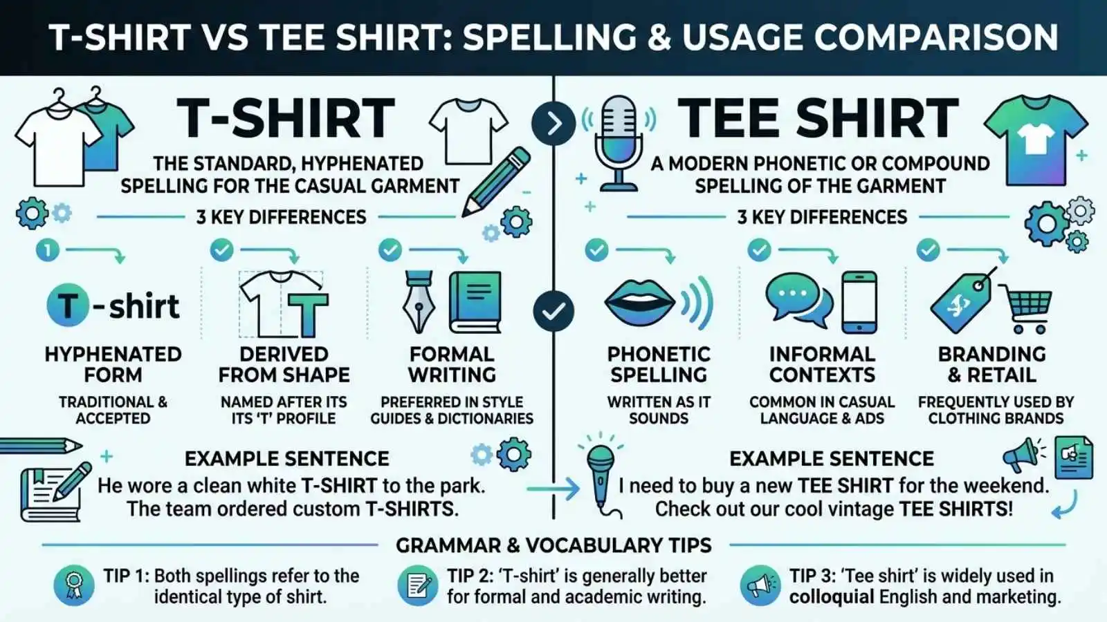t shirt vs tee shirt