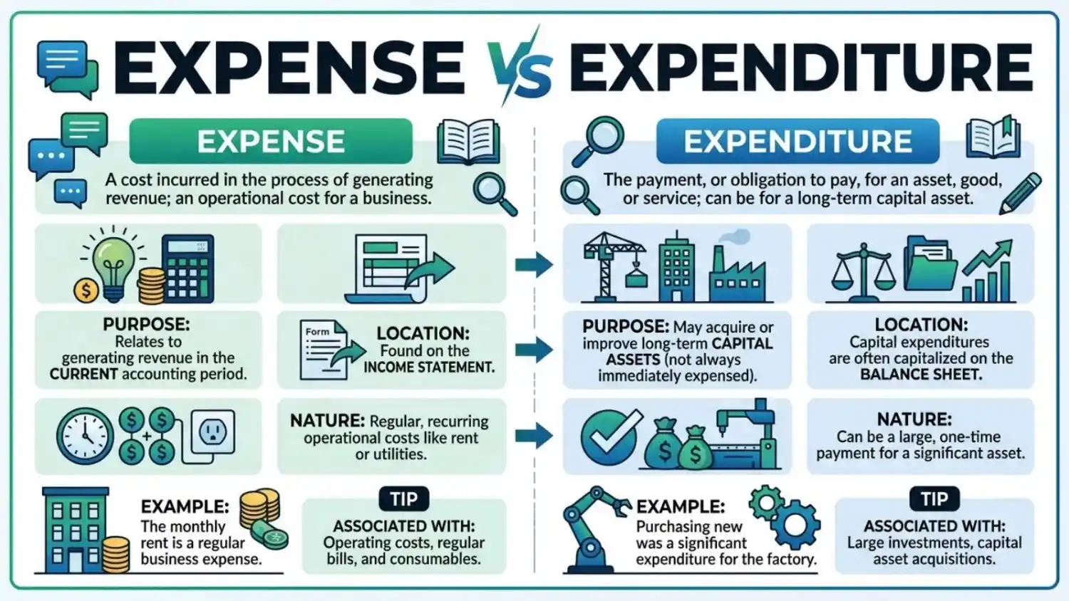 Expense vs Expenditure