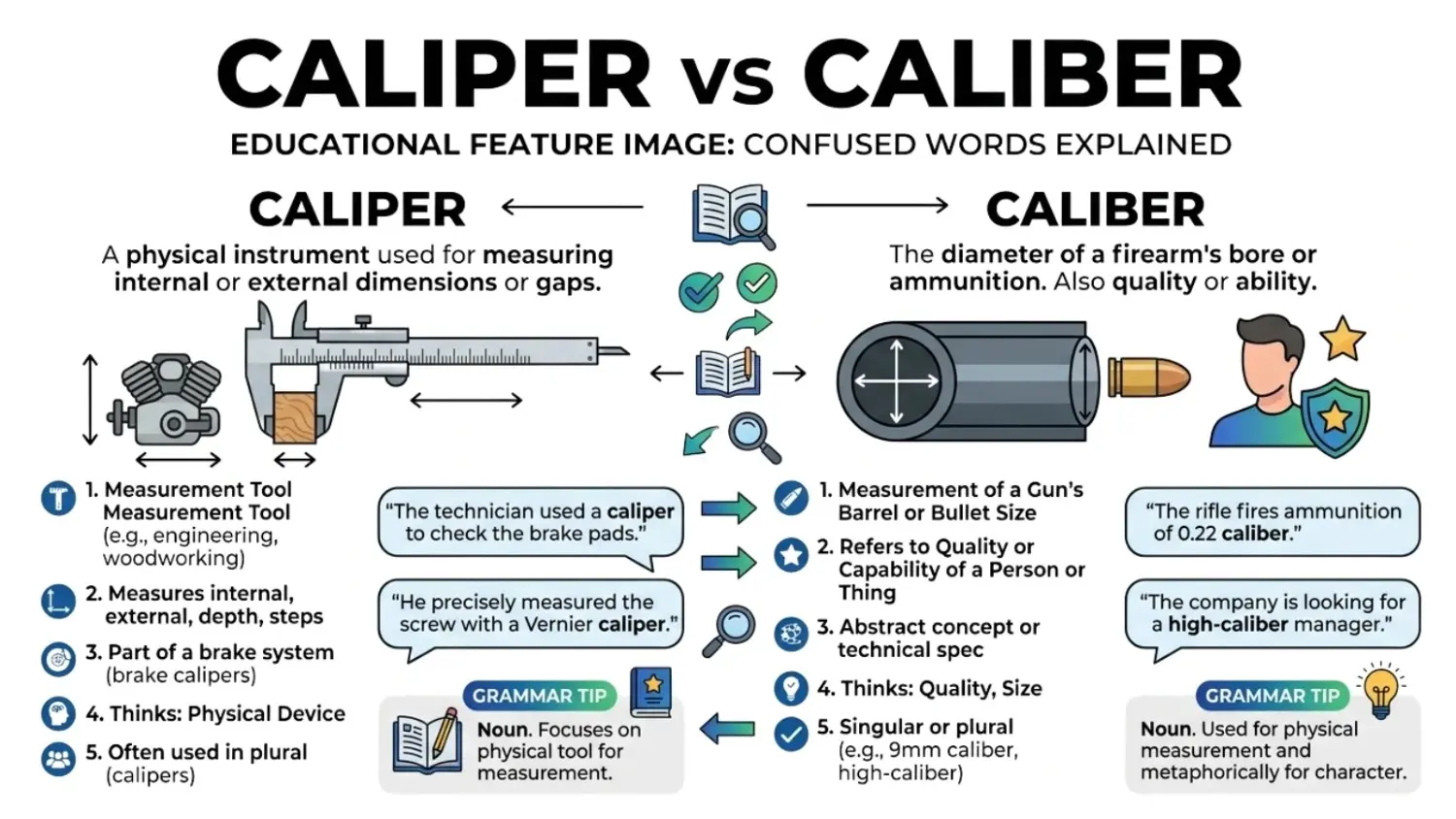 Caliper vs Caliber