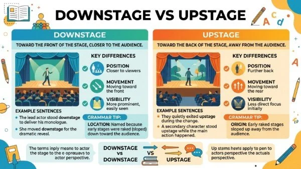 Downstage vs Upstage