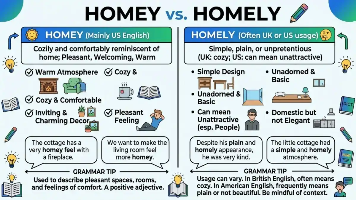 Homey vs Homely
