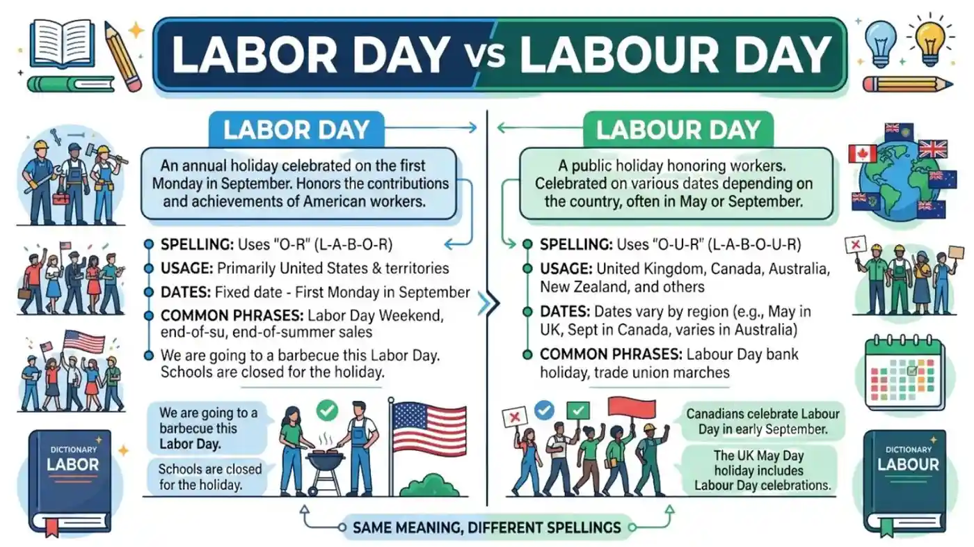 Labor Day vs Labour Day