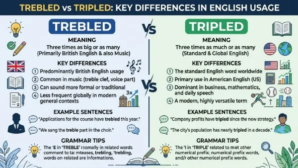 Trebled vs Tripled