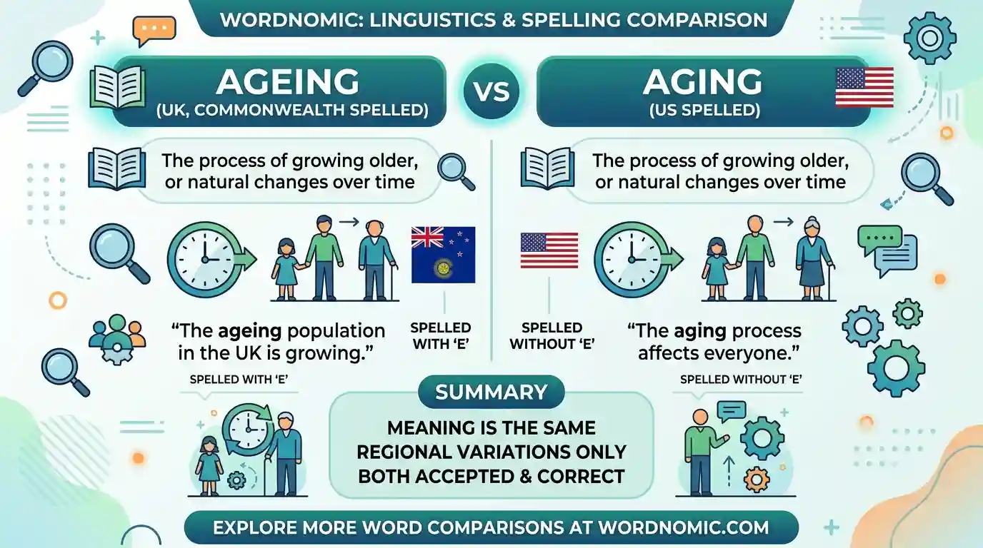 Ageing or Aging