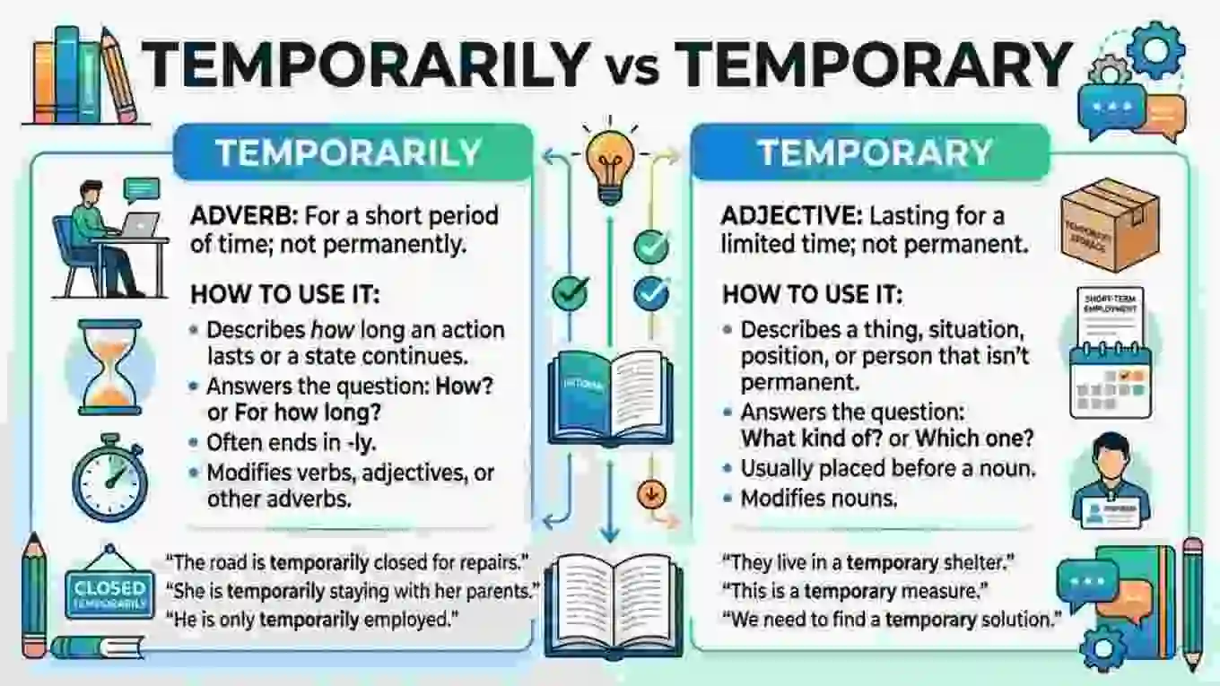 Temporarily or Temporary