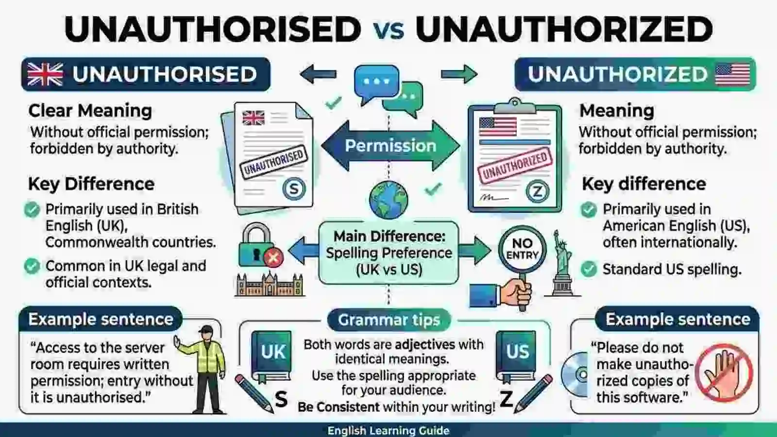 Unauthorised or Unauthorized