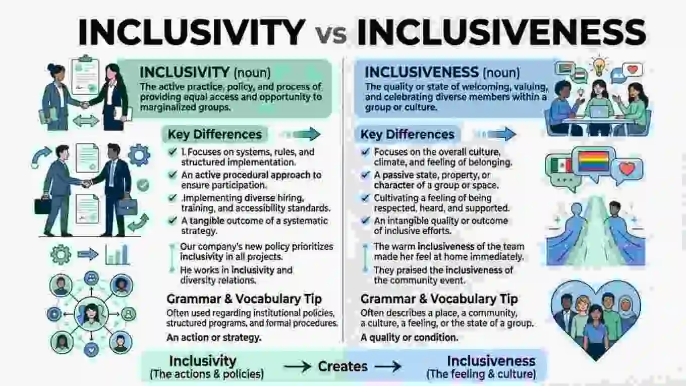 Inclusivity vs Inclusiveness