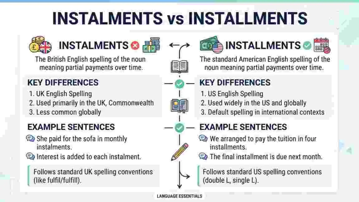 Instalments or Installments
