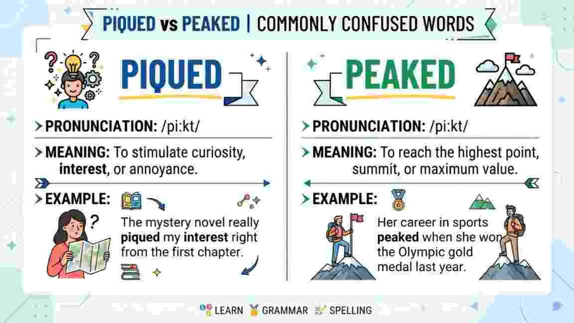 Piqued or Peaked