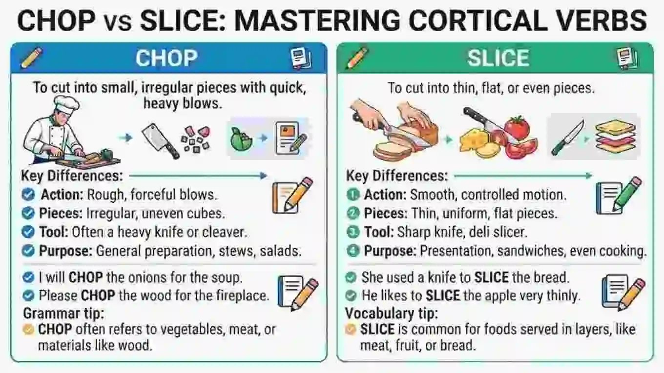 Synonyms for Chop: