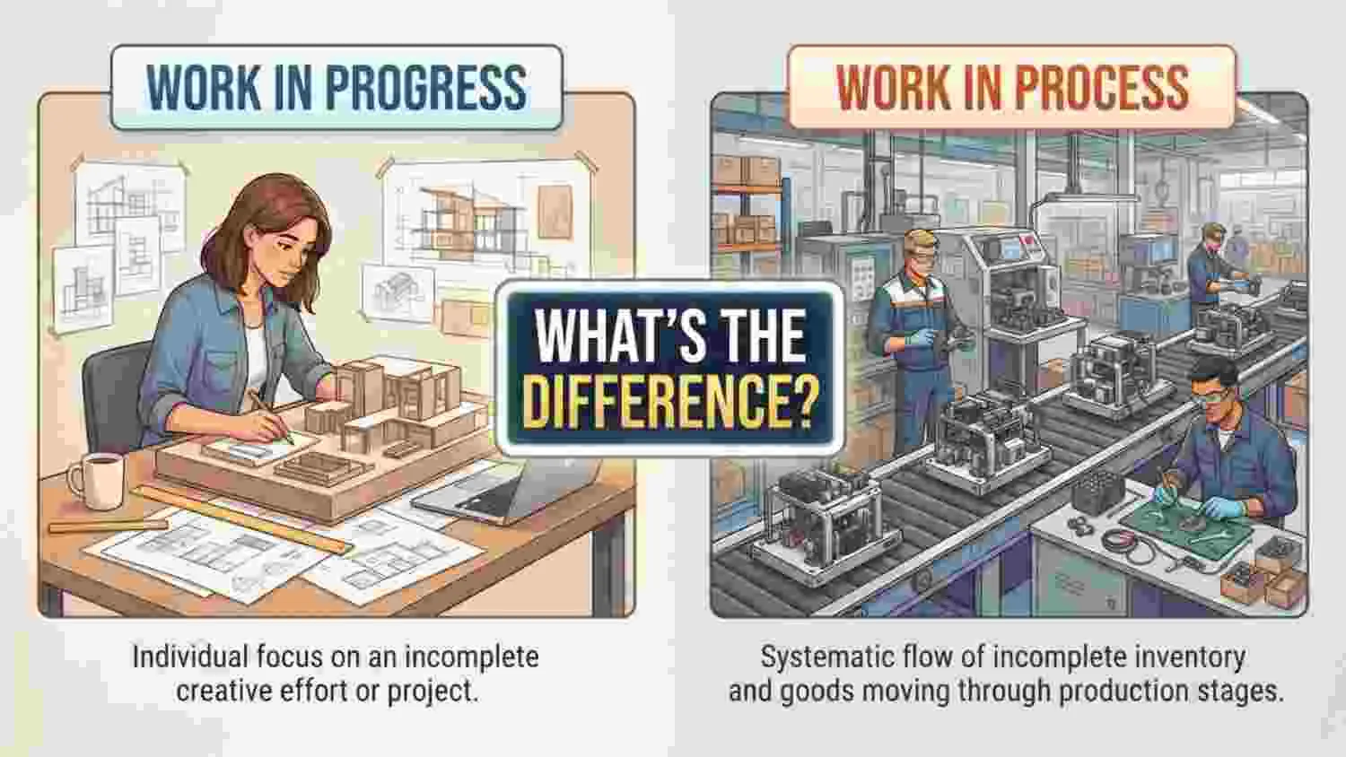 Work in Progress vs Work in Process