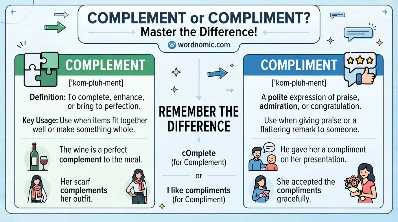 complement-or-compliment
