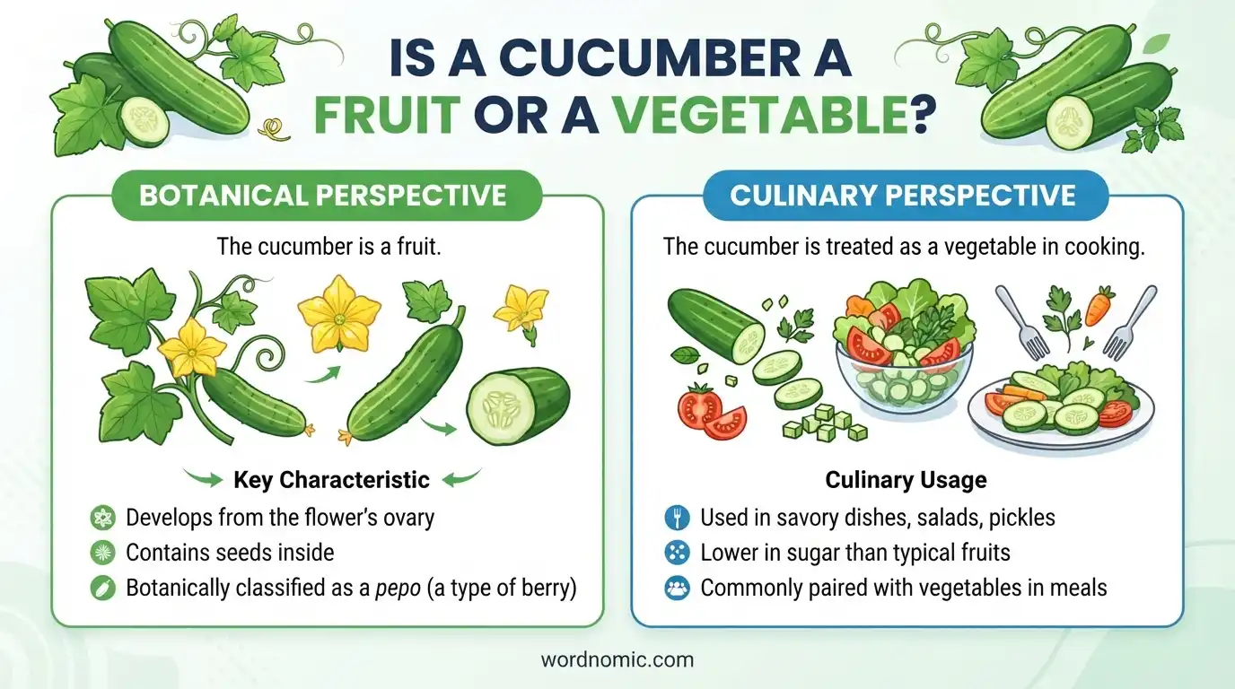 Cucumber Fruit or Vegetable